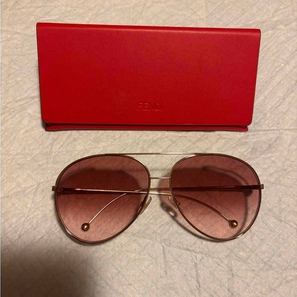 24 HR SALE FENDI Women's FF0286/S Aviator63mm SunglassesMADE IN ITALY AUTHENTIC